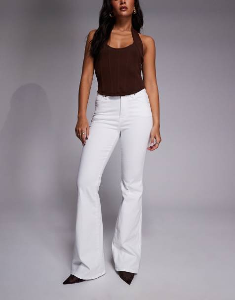 Good American - Good Legs - Jean évasé à taille haute - Blanc - view 1