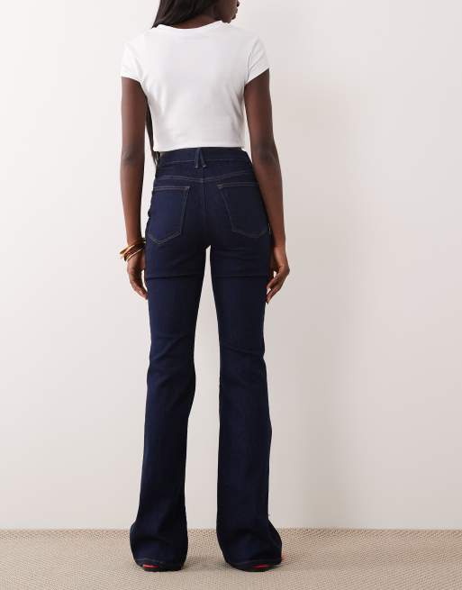 Good American - Good Legs - Jean évasé - Bleu foncé délavé, 2 de 5
