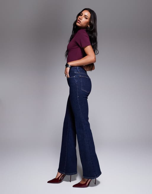Good American - Good Legs - Jeans a zampa blu scuro, 2 di 5