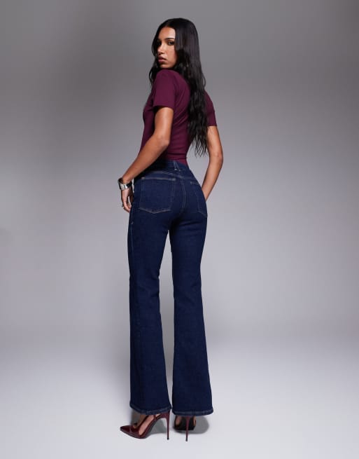 Good American - Good Legs - Jeans a zampa blu scuro, 3 di 5