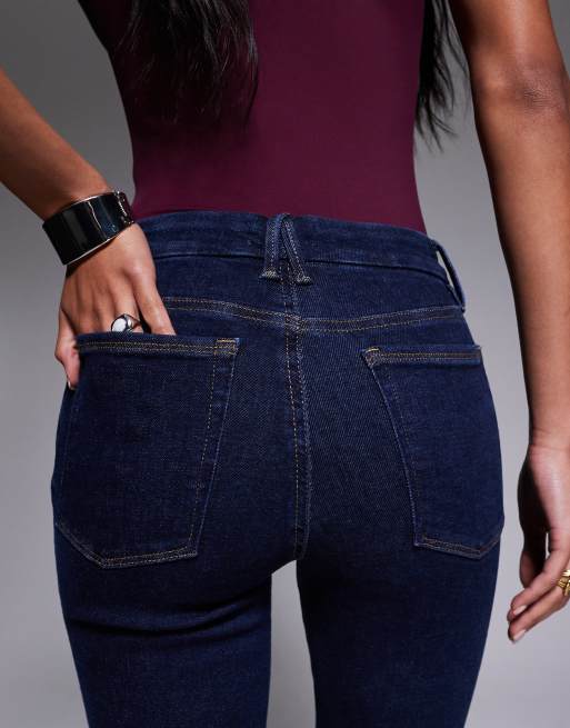 Good American - Good Legs - Jeans a zampa blu scuro, 4 di 5