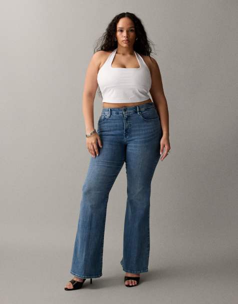 Good American - Good Legs - Jeans a zampa lavaggio blu medio - view 1