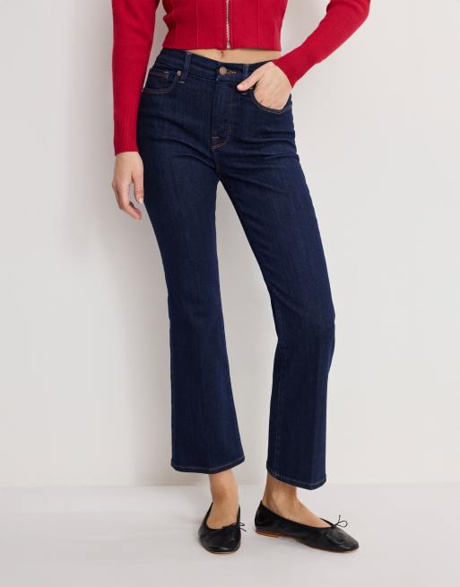 Good American - Good Legs - Jeans bootcut alla caviglia lavaggio blu scuro, 2 di 4