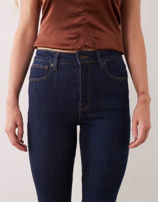 Good American good legs mid rise skinny jeans i mørkeblå vask, 5 af 5