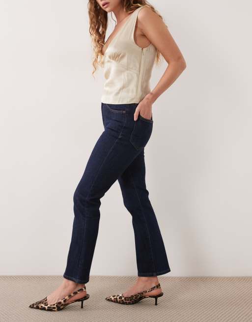 Good American - Good Legs - Mørkeblå forvaskede jeans med lige ben, 2 af 5