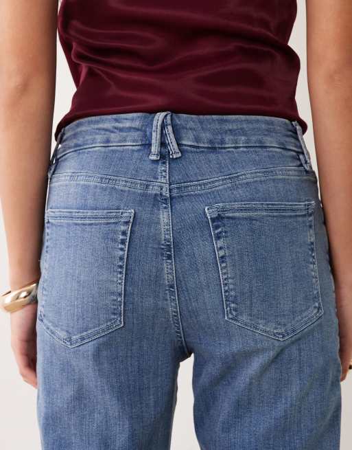 Good American - Good Legs - Rechte jeans in lichtblauwe wassing, 4 van 5