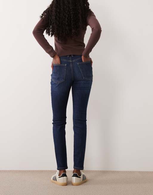 Good American Good Legs skinny jeans in dark blue, 2 of 5