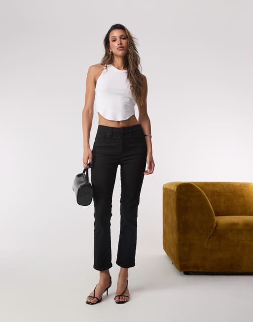 Good American - Good Legs - Sorte jeans med lige ben