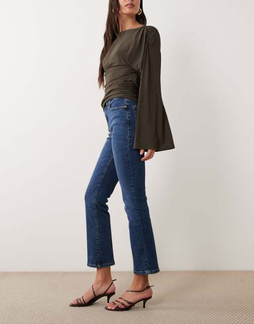 Good American – Good Legs – Straight Jeans in dunkelblauer Waschung, 3 von 5