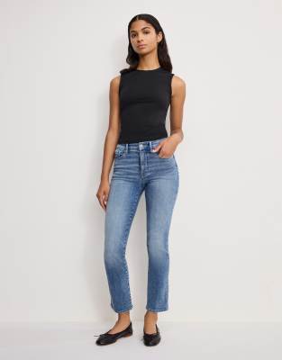 Good American - Good Legs - Straight Jeans in hellblauer Waschung