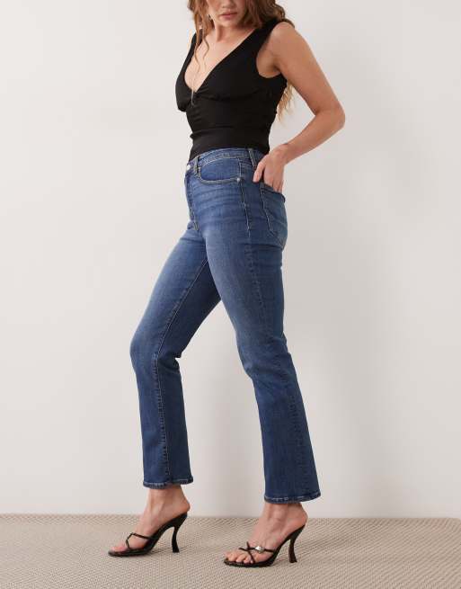 Good American good legs straight leg jeans in dark blue wash, 2 of 5