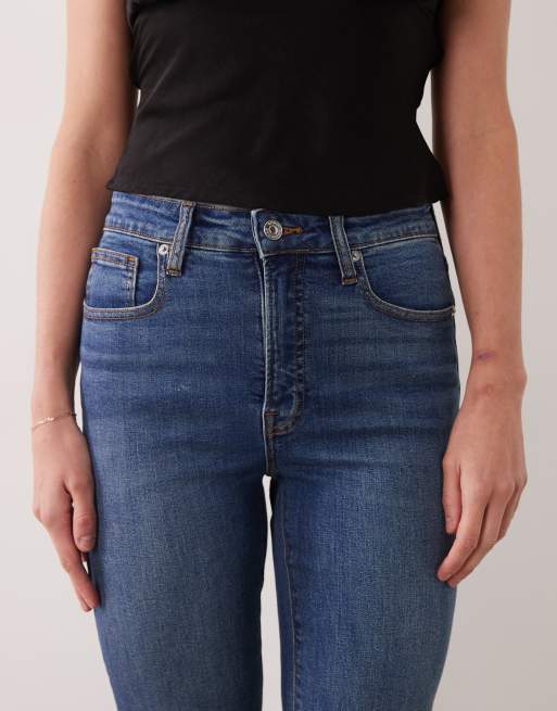 Good American good legs straight leg jeans in dark blue wash, 5 of 5