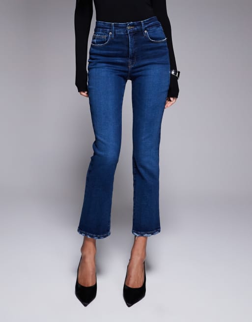 Good American - Good Legs - Zachte tech jeans met rechte pasvorm in donker indigo, 2 van 5