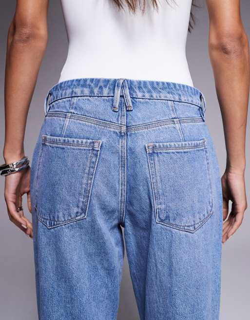 Good American – Good – Mellanblå, avslappnade jeans i 90-talsstil, 5 av 5