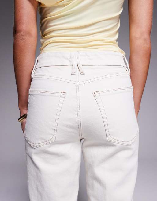Good American - Good Petite - Rechte jeans in parelwit, 5 van 5
