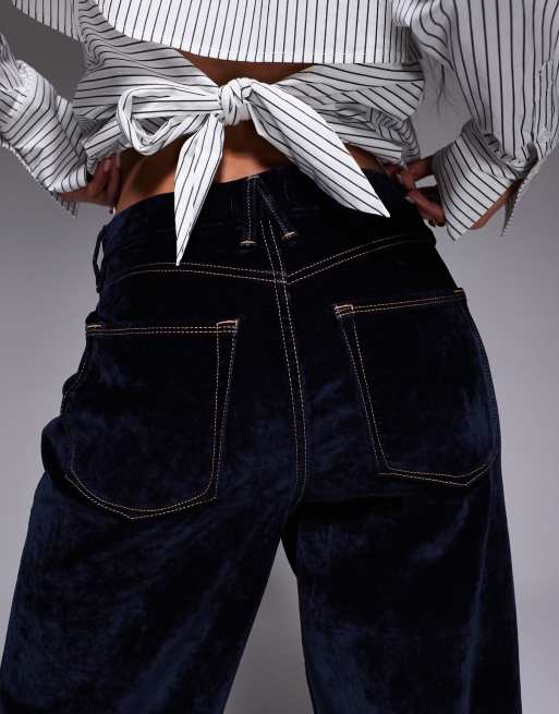 Good American - Good Skate - Jean en velours - Bleu foncé, 5 de 5