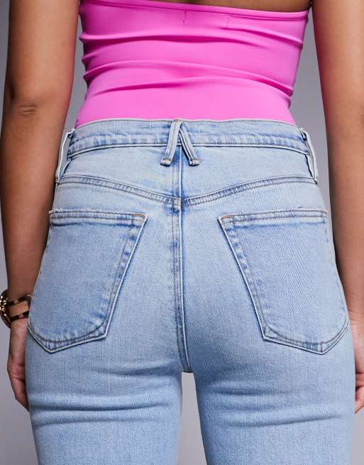 Good American - Good Standard - Kick flared jeans in blauw, 4 van 5
