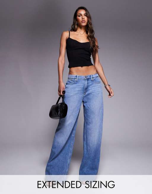 Good American – Good Standard – Leichte, weite Jeans in Indigo