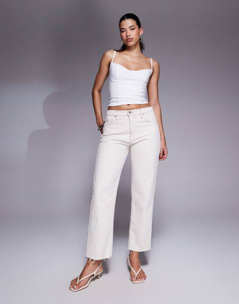 Good American - Good Standard - Rechte jeans in parelwit - view 1