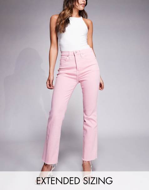 Good American – Good Standard – Rosa, utsvängda jeans - view 1