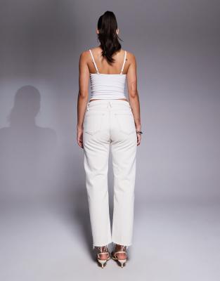 Good American Good Standard Straight Jeans In White