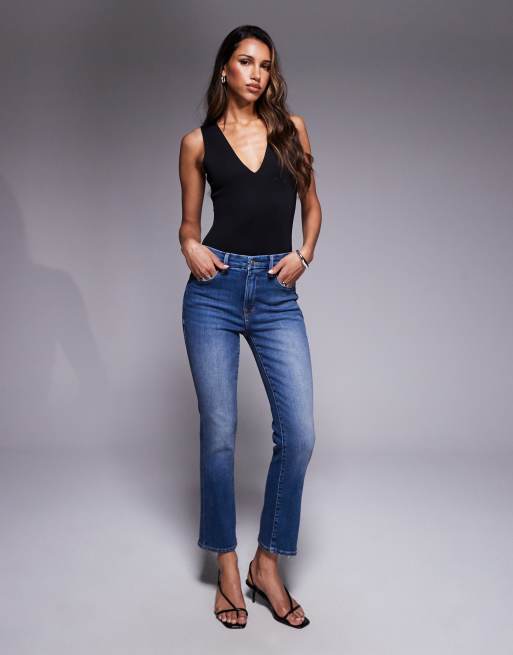 Good American good straight leg light compression jeans