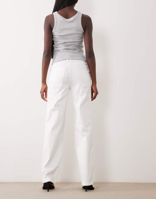 Good American - Good True - Hvide jeans med lige ben, 3 af 5