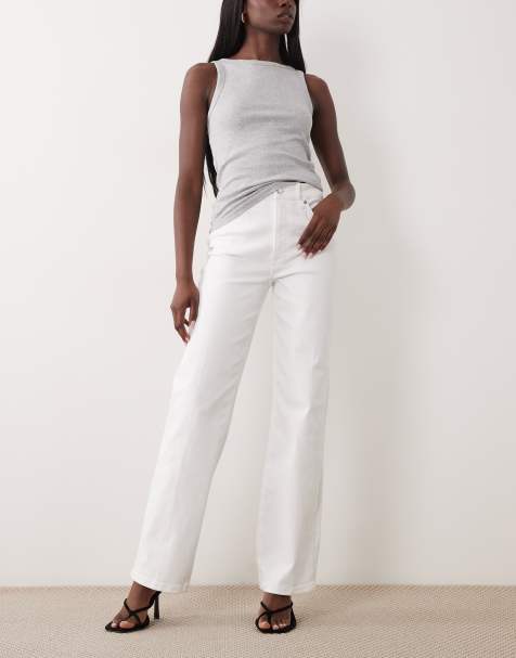 Good American - Good True - Rechte jeans in wit - view 1