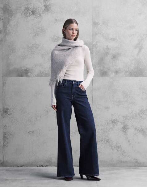 Good American - Good Waist - Blå palazzo-jeans - view 1