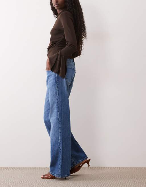 Good American - Good Waist - Jean ample à taille basse - Bleu moyen délavé, 2 de 5