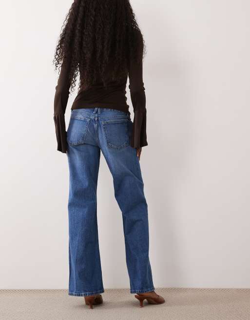 Good American - Good Waist - Jean ample à taille basse - Bleu moyen délavé, 3 de 5