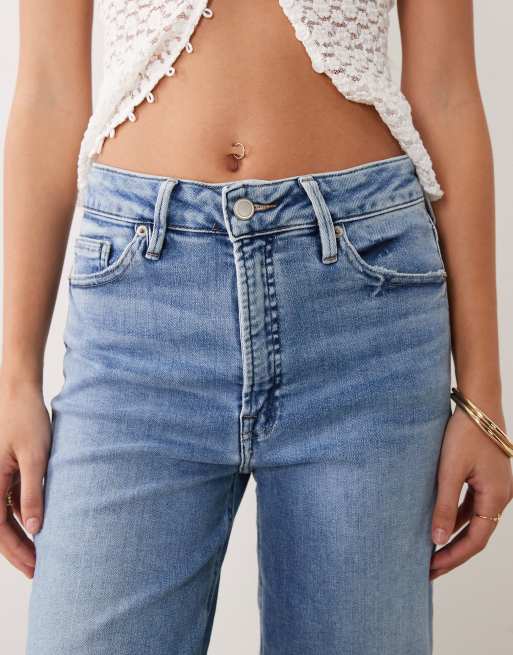 Good American - Good Waist - Jean droit doux technique - Bleu clair délavé, 5 de 5