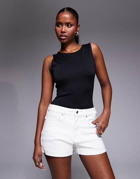 Good American high neck scoop sculpting bodysuit in black  - view 1