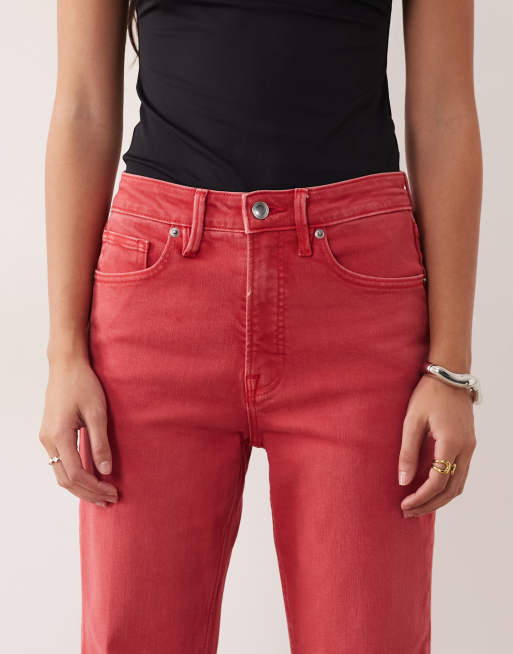 Good American - Icon - Jean longueur cheville - Rouge cerise, 4 de 5