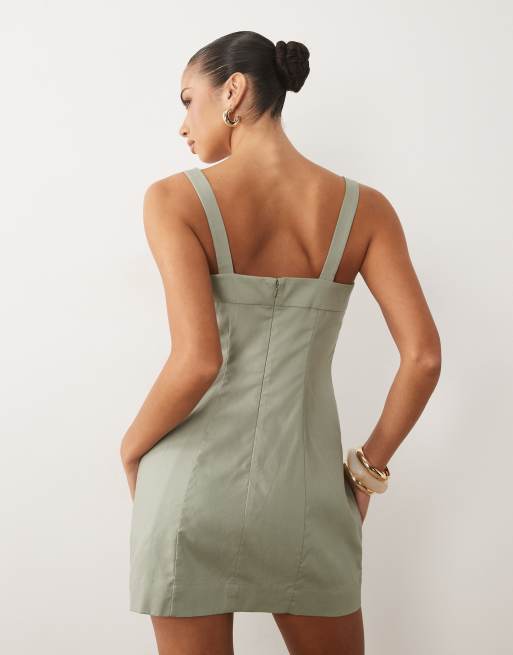 pull on dress slacks for women Pull-On Tie Waist Wide Leg Pants For Tall Women In Portobello L / Tall / Portobello main image 1