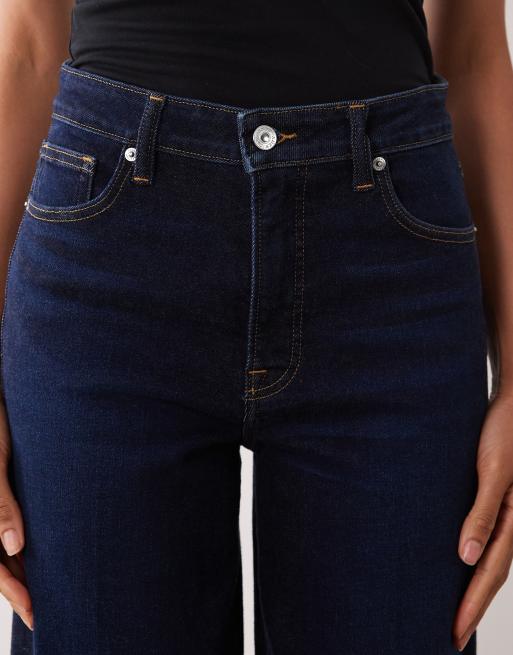 Good American mjuka palazzojeans med hög midja i ankellängd i indigo, 5 av 5