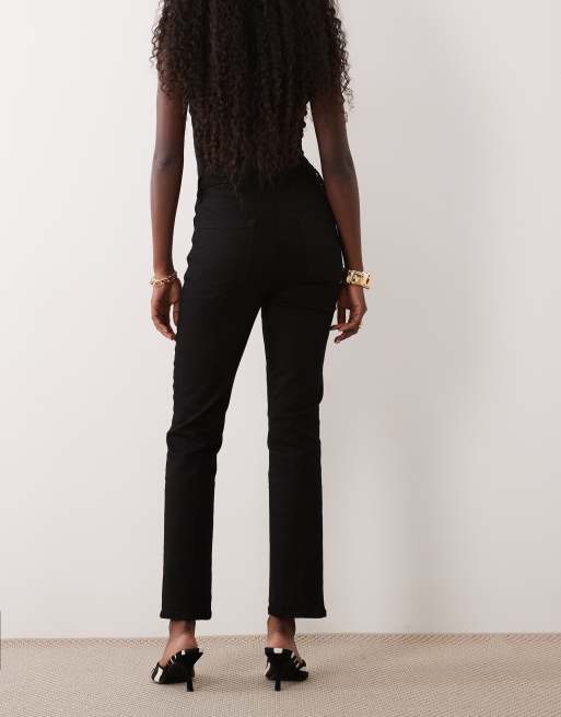 Good American never fades good legs slim jeans med lige ben i sort, 3 af 5