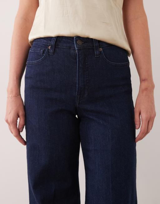 Good American palazzojeans med hög midja i mörkblå tvätt, 5 av 5