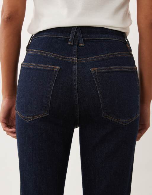 Good American Petite good flare jeans i mørkeblå vask, 4 af 5