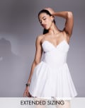 [Good American] Good American poplin mini dress in white XL White 001