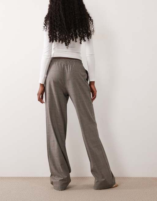 Good American pull on pants in gray plaid, 2 of 5