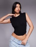 [Good American] Good American sleeveless corset top in black 2XL Black 001