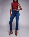 [Good American] Good American Soft Tech Good Legs straight jeans in dark indigo-Blue 2 Indigo 511