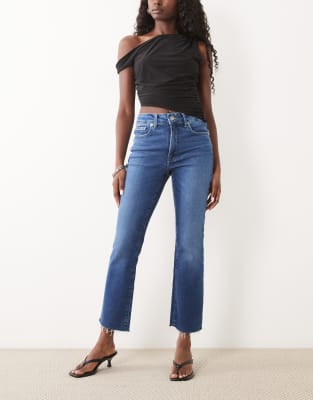 Good American Soft Tech Good Legs Straight Leg Jeans In Blue