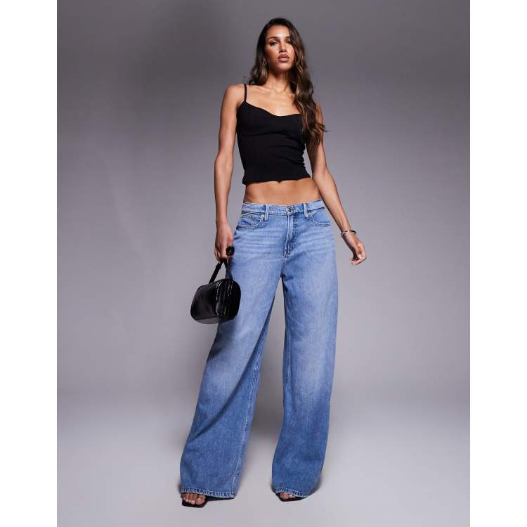 Good American weightless good standard ease jeans in indigo | ASOS