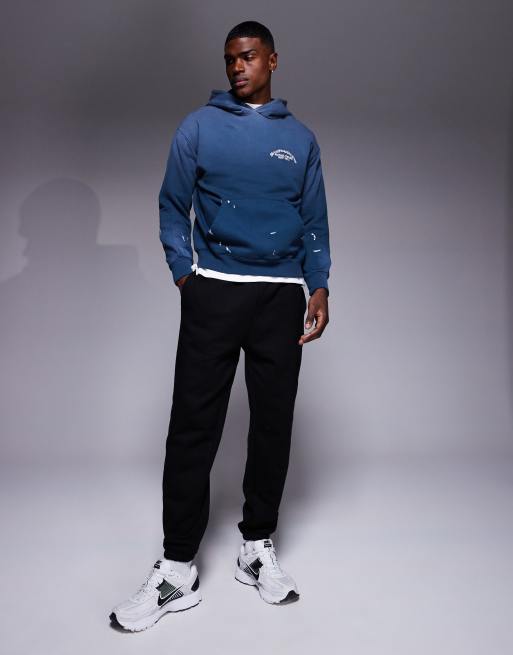 Good For Nothing - Abrade - Sweat à capuche à imprimé éclaboussures - Bleu marine délavé, 2 de 4