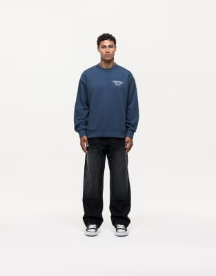 atelier branded sweatshirt in navy