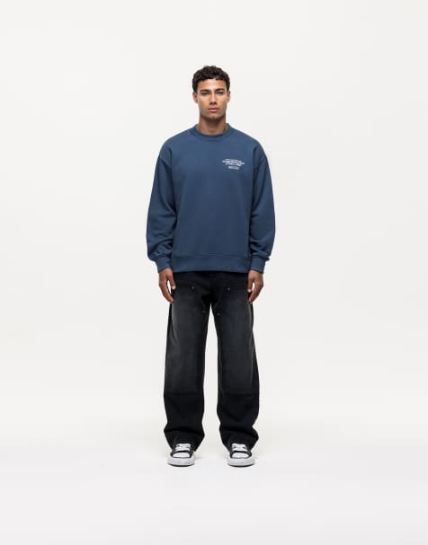 Good For Nothing - Atelier - Felpa blu navy con logo - view 1