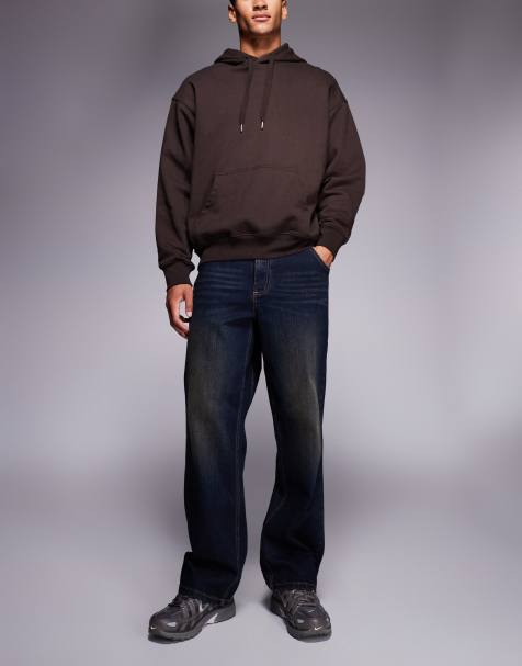 Good For Nothing baggy fit denim jeans in deep wash blue - view 1