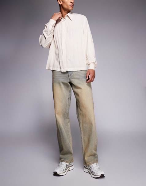 Good For Nothing baggy fit denim jeans in sandwash blue